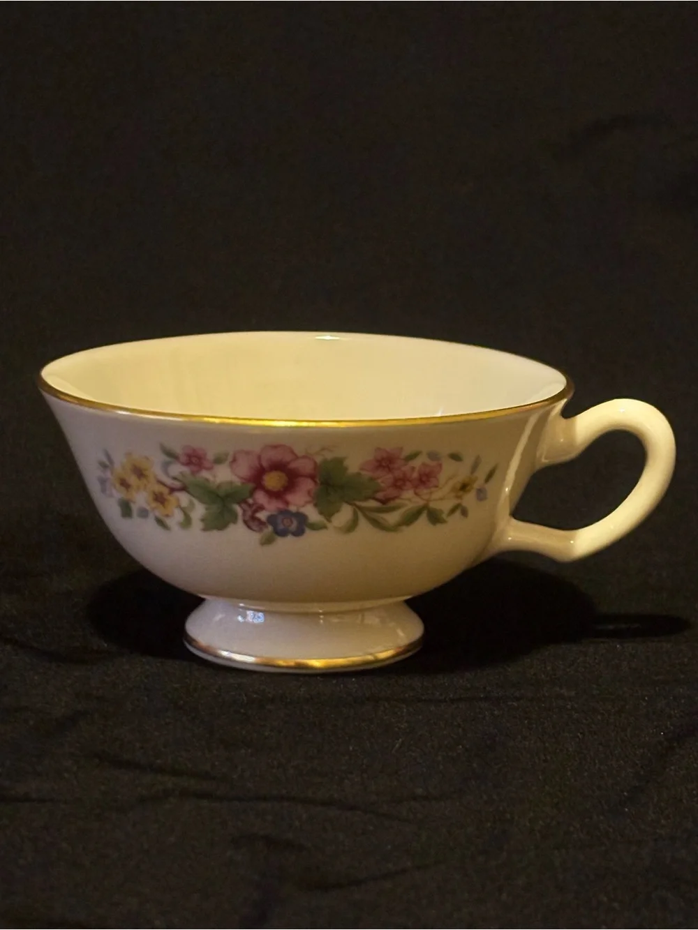 Vintage Floral Lenox Avon S300 Teacup and Saucer Set
